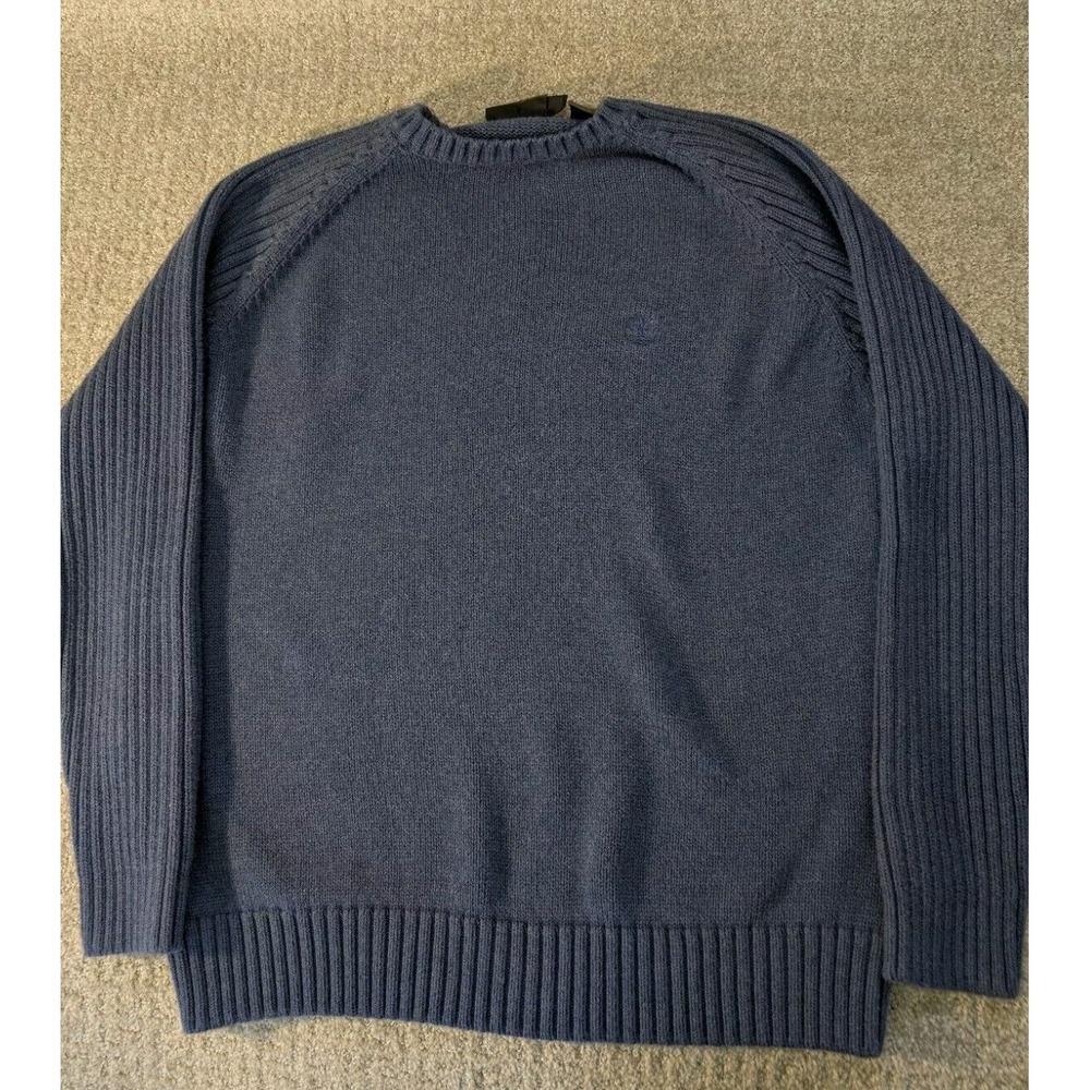 Timberland Sweater Large Mens Pullover Long Sleeve Knit Cotton